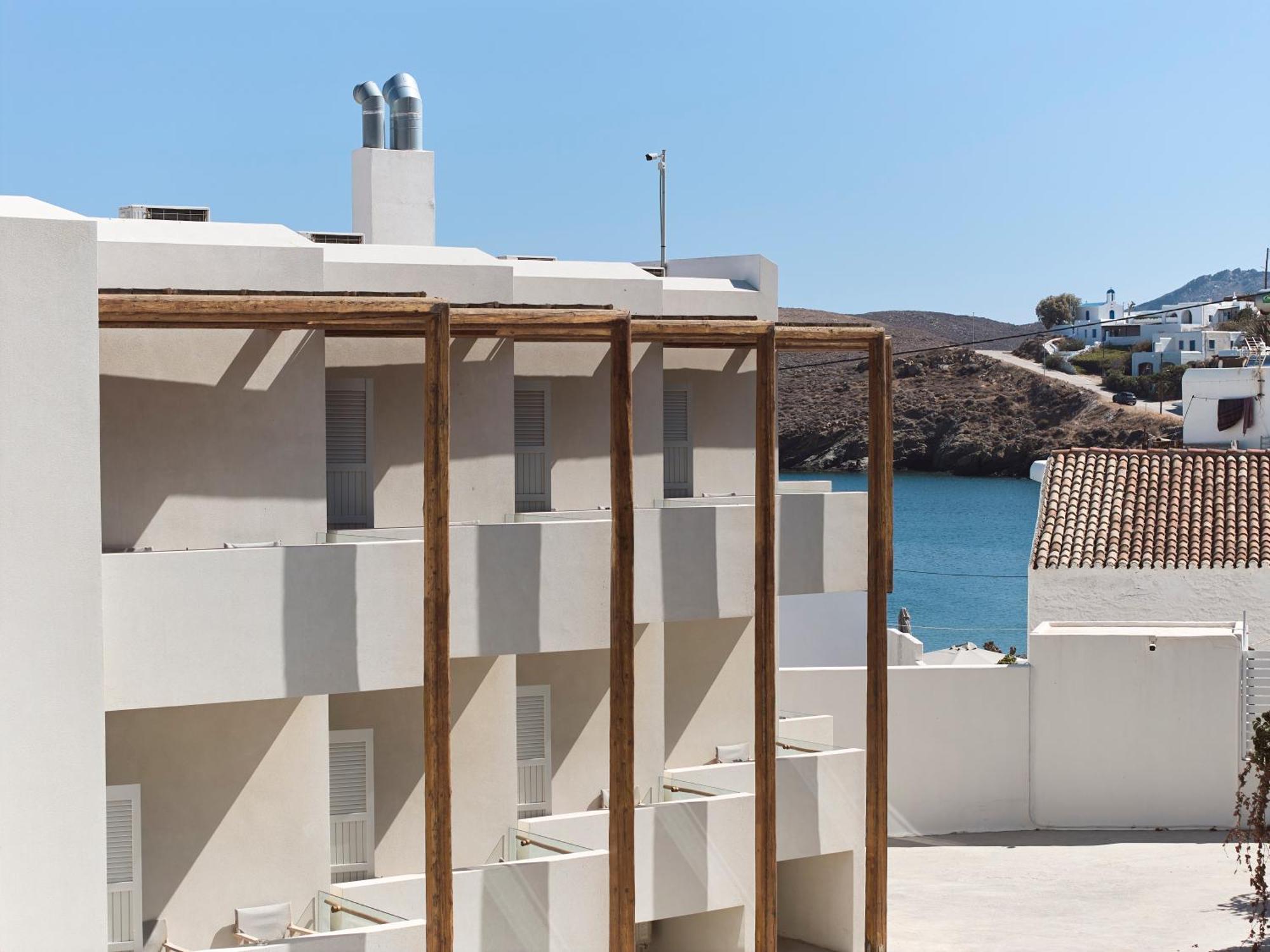 Kythnos Bay Hotel Loutrá Exterior foto